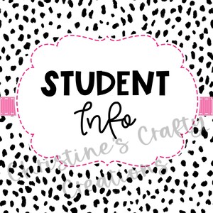 Groovy Leopard and Dalmatian Binder Covers and Spines L Editable - Etsy