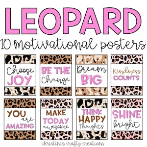 Leopard Motivational Posters