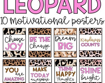 Leopard Motivational Posters