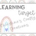 BOHO Learning Targets L Editable - Etsy