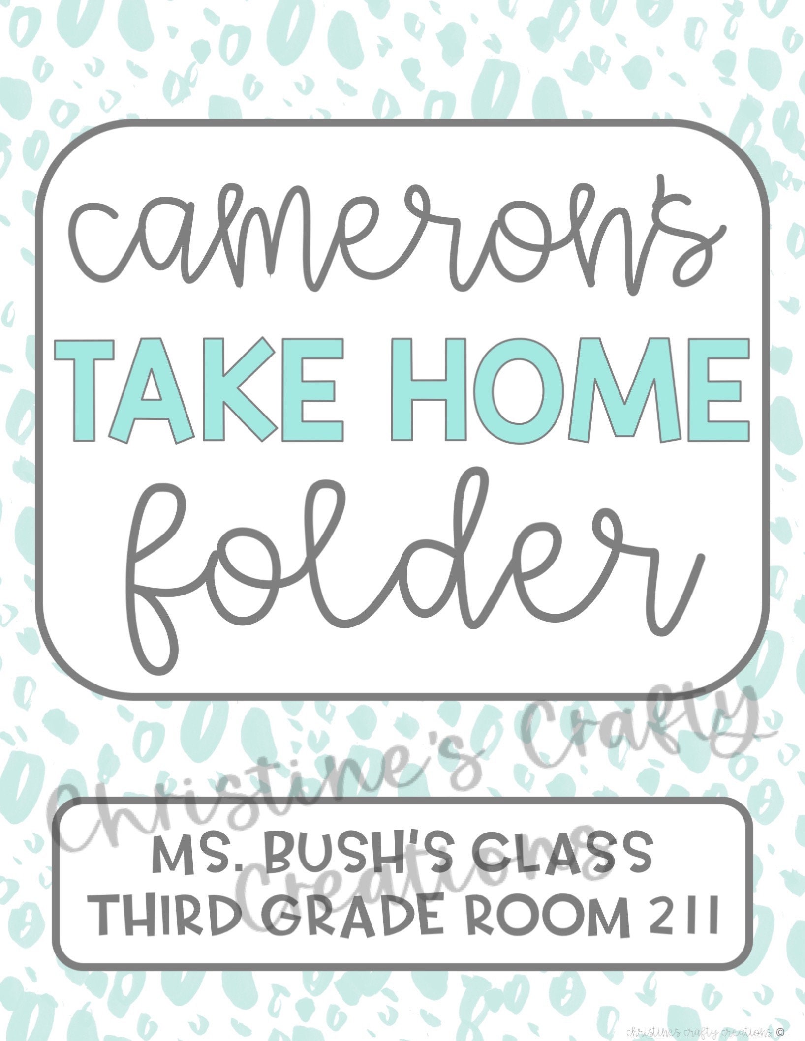 Pineapple Student Folder Covers L Editable - Etsy