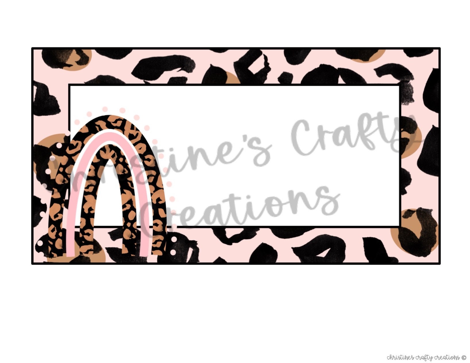 Leopard 12 Drawer Labels L Editable - Etsy