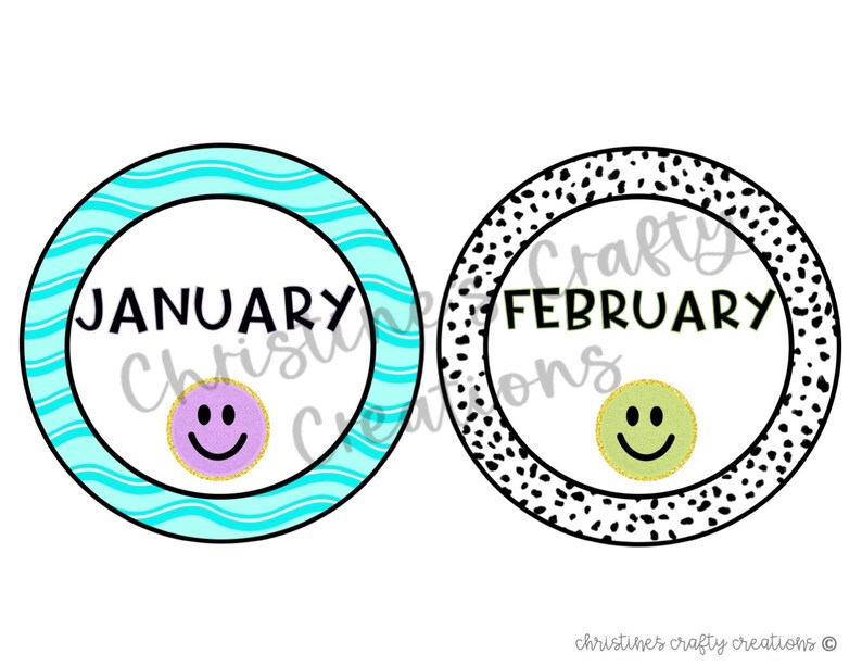 Groovy Leopard and Dalmatian Birthday Chart L Editable - Etsy