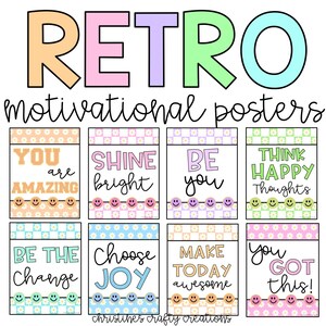 Retro Daisy Motivational Posters
