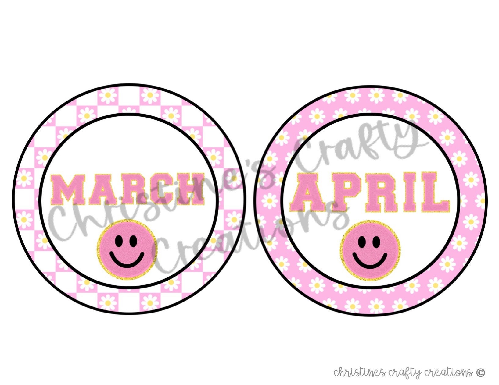Retro Daisy Birthday Chart L Editable - Etsy