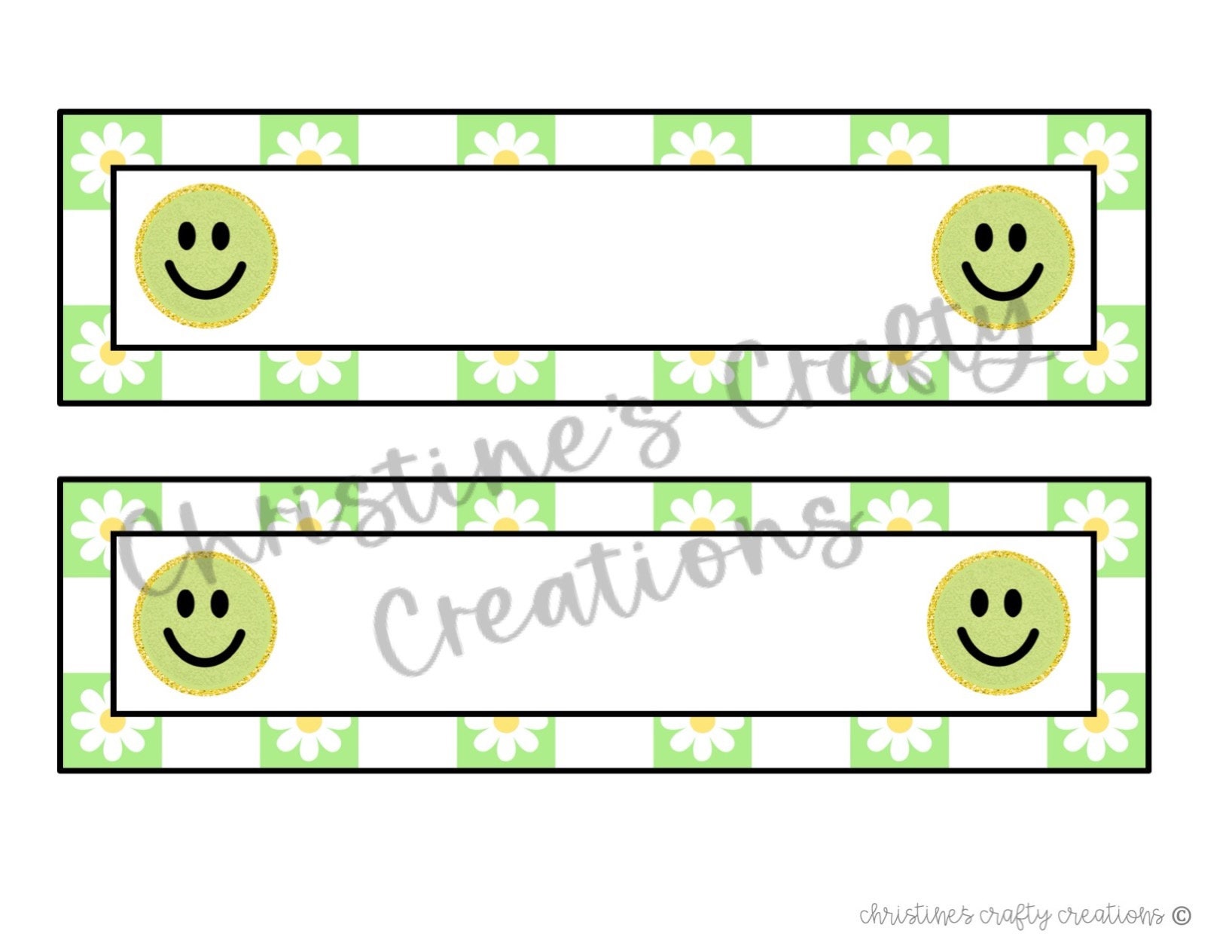 Retro Daisy Learning Targets L Editable - Etsy