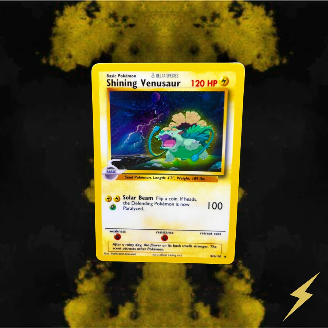 Pokemon Shining Venusaur Delta Species Holo Pokemon Card Etsy