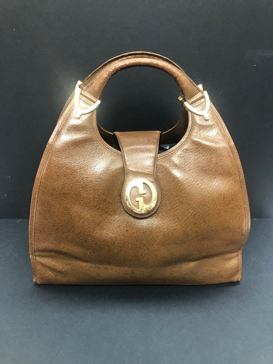 1970 Vintage Gucci Hobo Stirrup Handbag