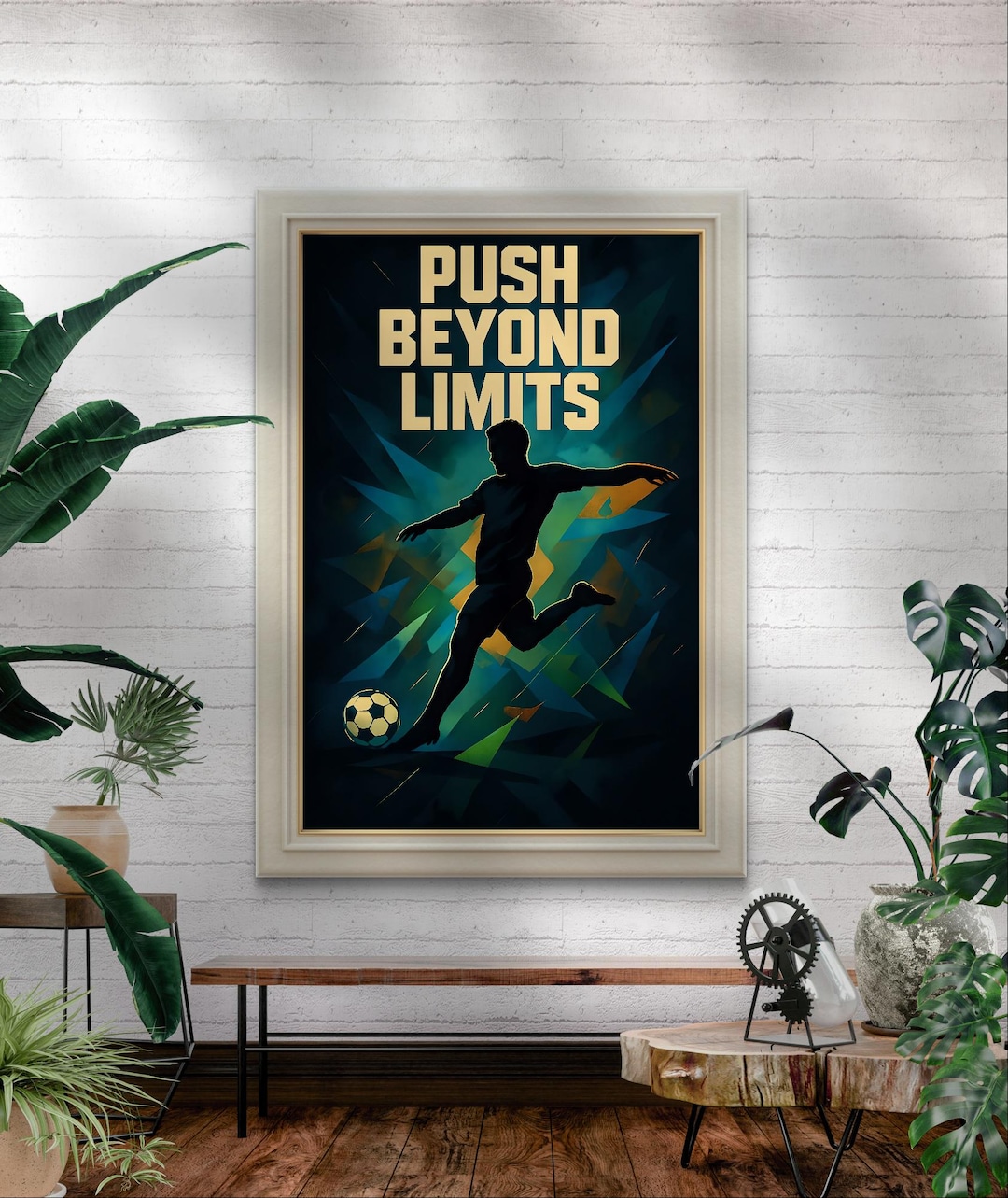 Football Motivational Poster: Sports Wall Art, Gift for Athletes ...