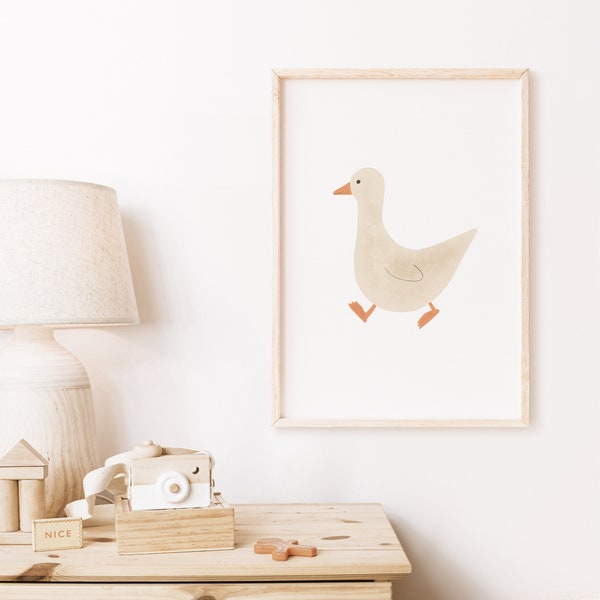 Nursery Print Goose - Etsy