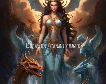 Goddess Tiamat - Blessing of The Demon Queen of Chaos Magick - The female aspect of Leviathan