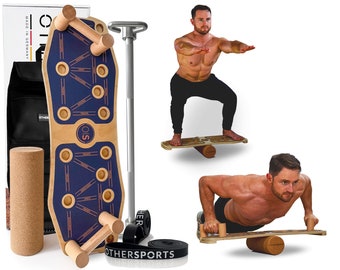 Balance Liegestütze Brett - Dynamisches Push up Board - Schnell Liegestütze lernen & effektiv den Brustmuskel trainieren - Liegestützbrett