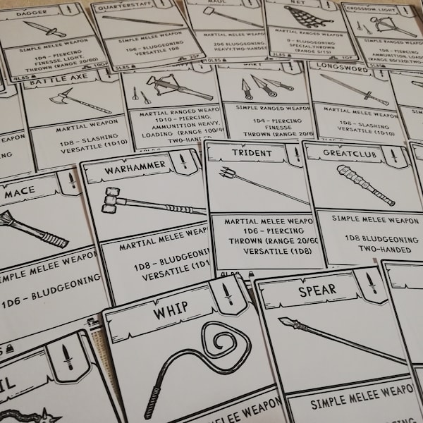 Dnd Item Cards - Etsy