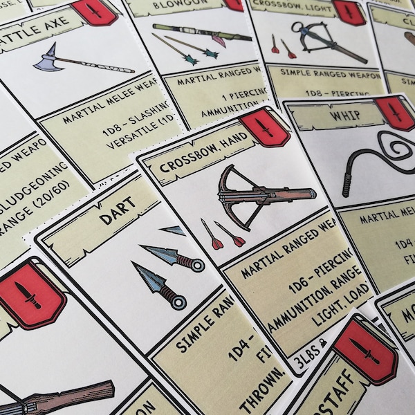 Dnd Item Cards - Etsy