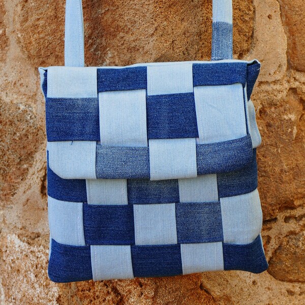 Upcycled Denim Bag - Etsy