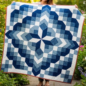 Nana Flower Quilt Pattern: Modern Floral (PDF Pattern)