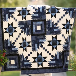 Modern Log Cabin Quilt Pattern: Homespun Tonga Batiks (PDF Pattern)