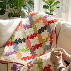 Padrão de colcha de jardim com cata-vento: ideal para iniciantes (download em PDF)