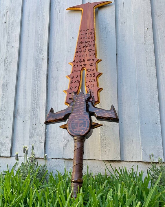Handmade Wooden Replica of the Crucible Blade From Doom Etsy Australia