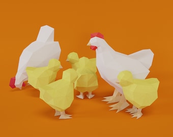 chick papercrafts templates, chick sculptor to assemble pdf, little chick