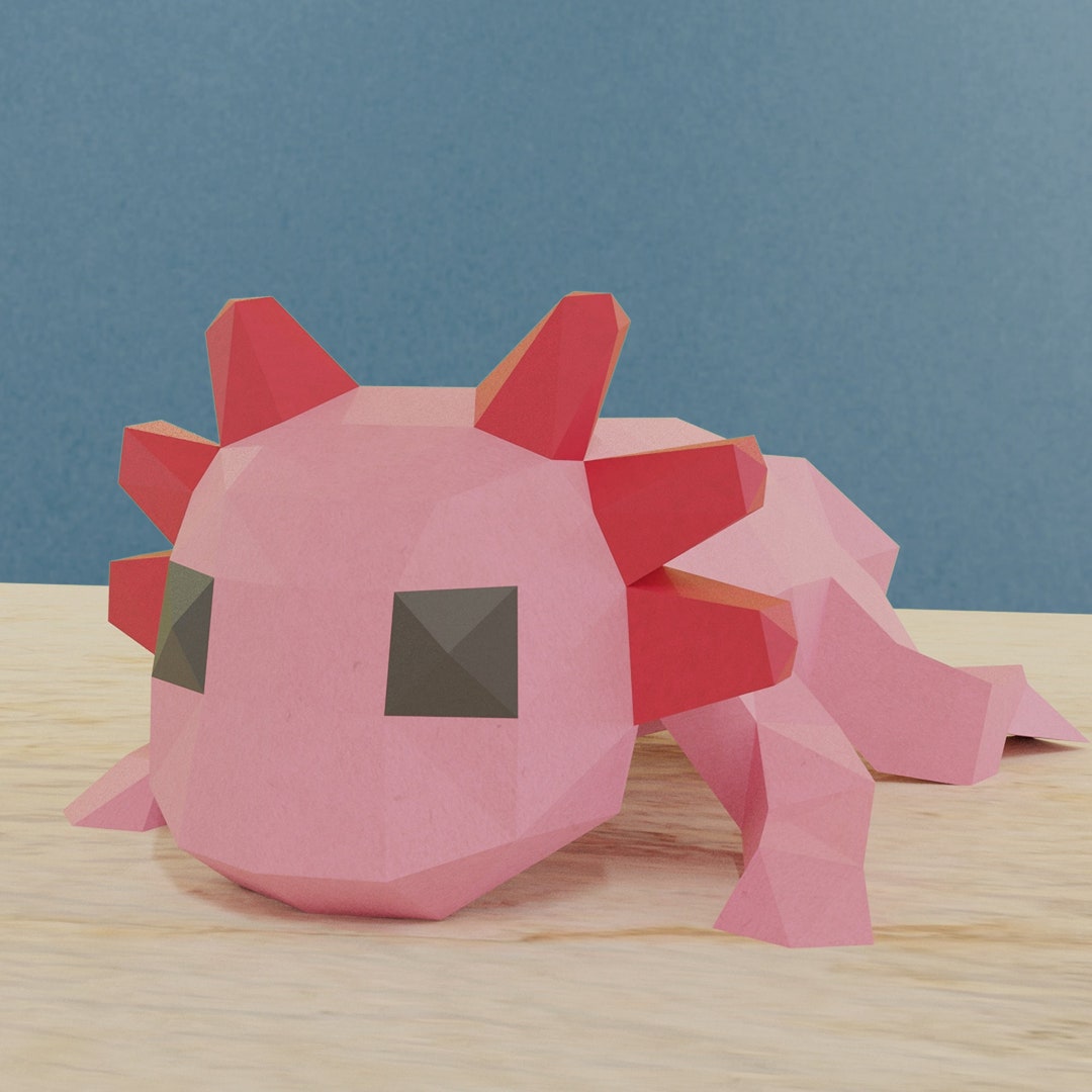 AXOLOTL MINECRAFT PAPERCRAFT 