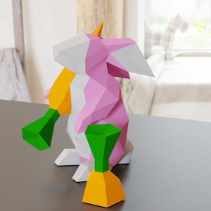 Modelli di Rabbit Papercrafts da assemblare scultore 3D