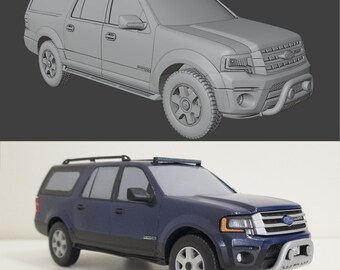 3D car modeling service for 3D printing