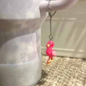 Flamingo Charm — Stanley Cup Handle Charm— Simple Modern — Tumbler Handle Charm