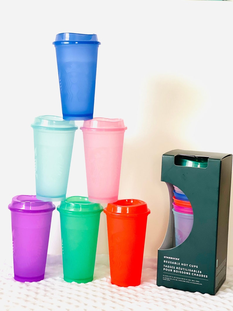 Starbucks Sip Lids Reusable Hot Cups 16 Oz. Cold With Lid Etsy