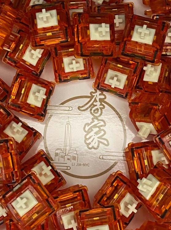 Creamsicle Switch Lubed and Filmed Switches Keyboard Switches