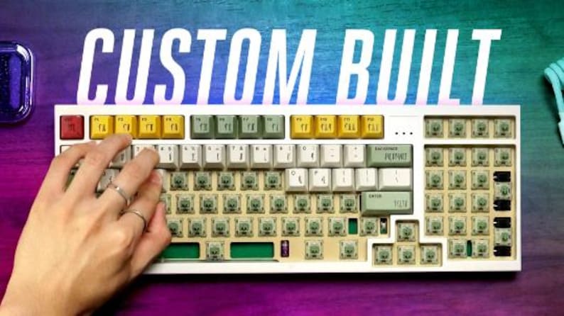 Custom Color Keyboard Custom Mechanical Keyboard | Fully Built Premium Typing Keyboard | RGB ...
