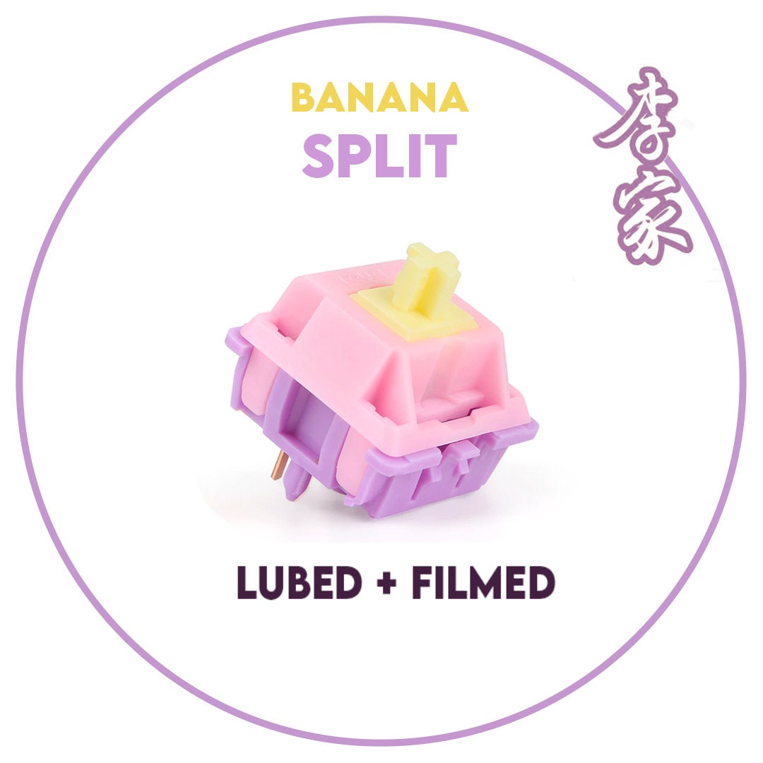 C3 Equalz Banana Split Switches Lubed and Filmed Switches Keyboard