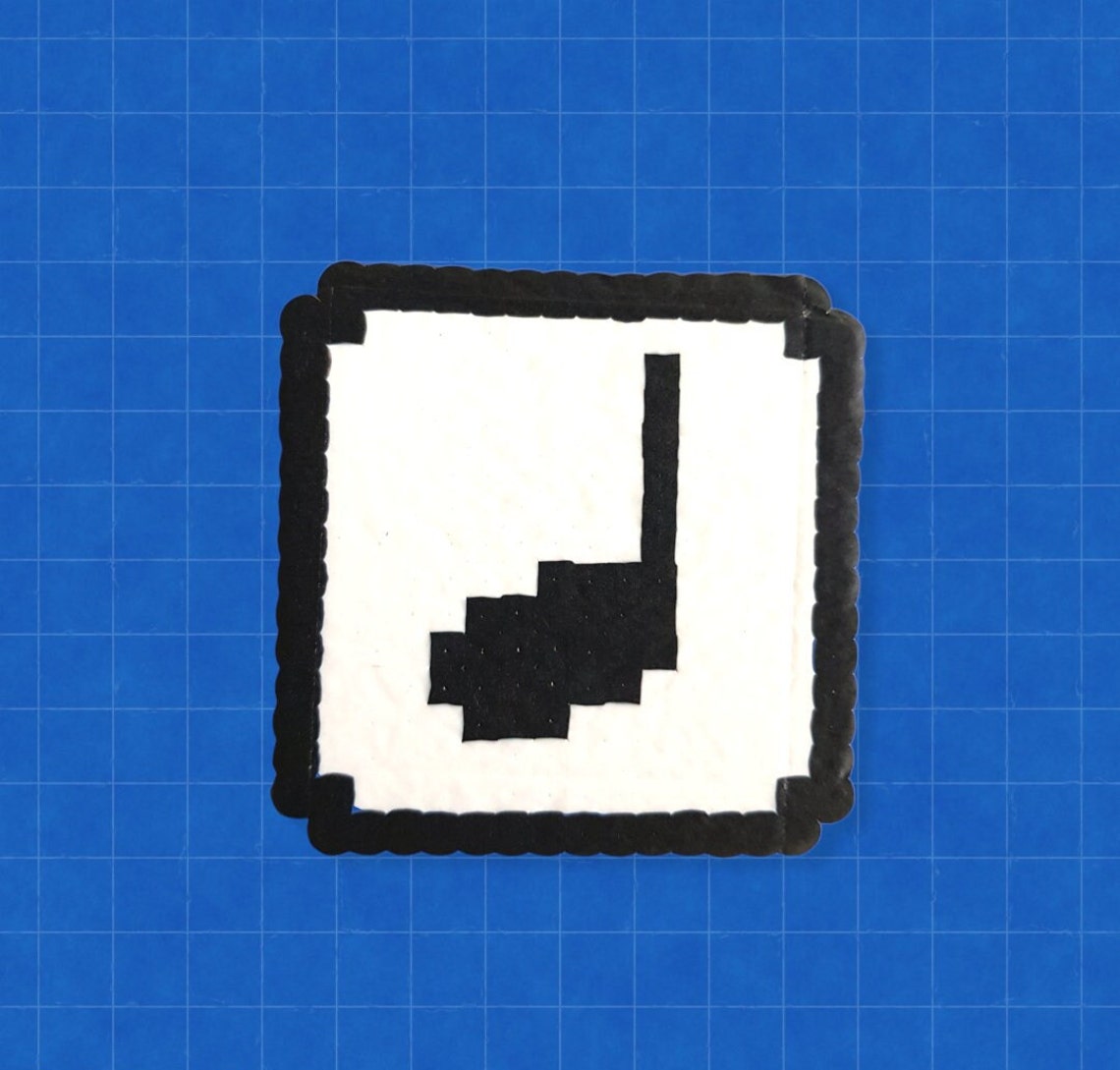 NOTES Block / Super Mario Bros 3 / Perler Beads / Handmade / Etsy