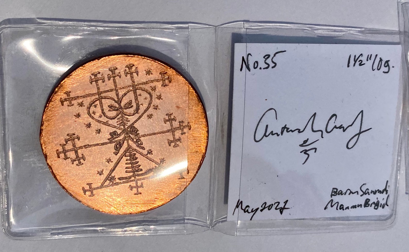 Haitian Veve copper NFT Art Coin Etsy