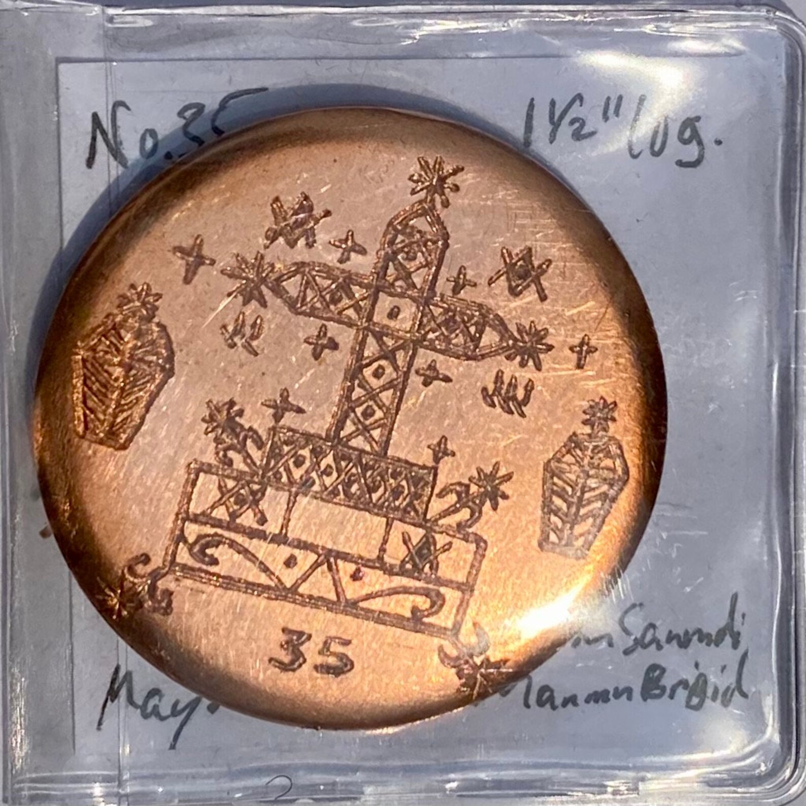 Haitian Veve copper NFT Art Coin Etsy