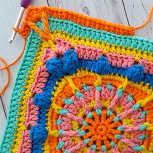 Maya Granny Square Granny square crochet pattern, Granny square pattern, Granny squares, Crochet squares for blankets image 9