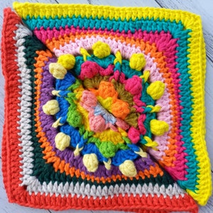 Adele | Granny square pattern, Crochet granny square, Granny squares for blankets, Crochet square, Modern granny square