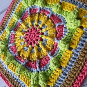 Maya Granny Square Granny square crochet pattern, Granny square pattern, Granny squares, Crochet squares for blankets image 8