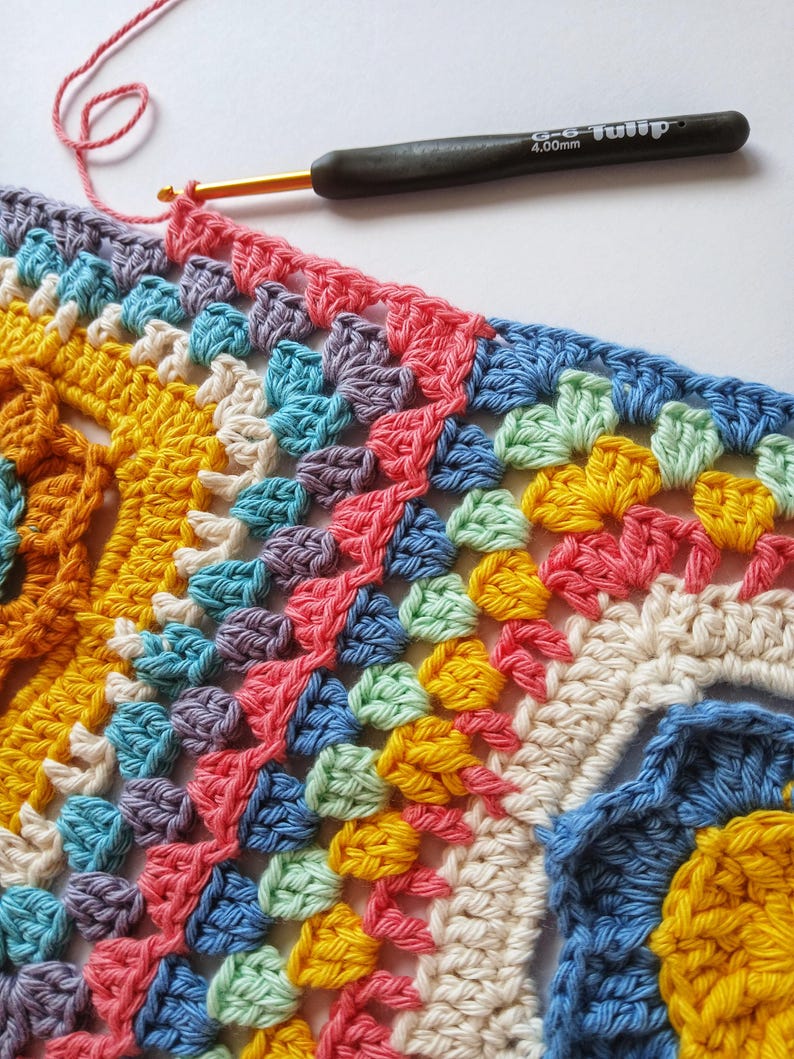 Floral Granny Square Crochet Pattern: Coffs Bloom (PDF Pattern) image 3