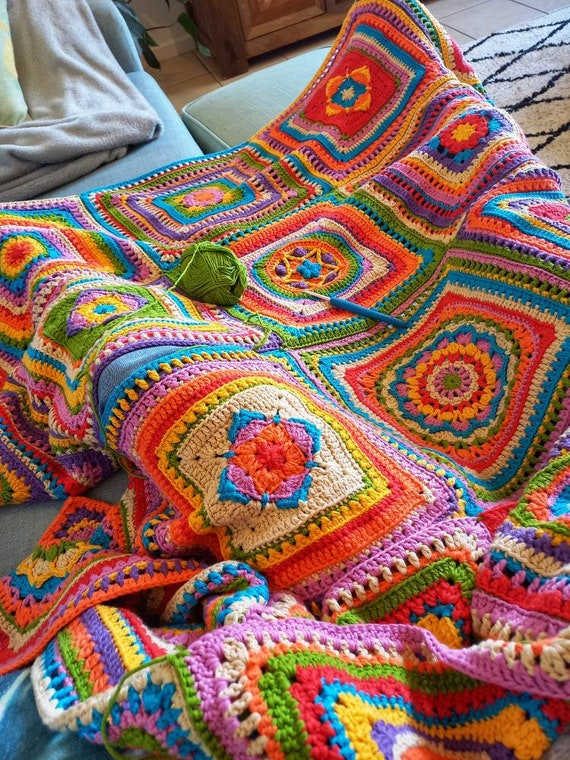 Granny Square Patterns, 5 Granny Squares, Granny Square Pattern Crochet, Crochet  Square Patterns, Crochet Squares for Blankets, Crochet PDF -  Canada