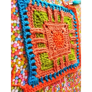 Granny Square Crochet Pattern, Crochet Granny Square, Crochet Square Patterns, Digital Crochet Pattern, PDF Crochet Pattern