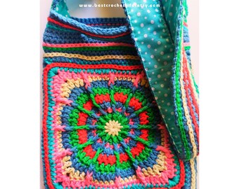 Carnival Crochet Bag | Crochet Bag Pattern, Unique Crochet Bag, Crochet Tote Bag Pattern, Colorful Crochet Bag Pattern, Crochet for Girls