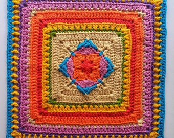Hope Springs Granny Square Crochet Pattern (PDF)