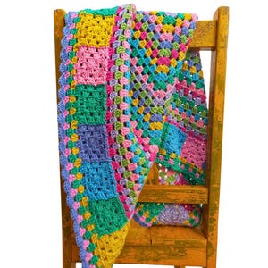 Crochet Baby Blanket Pattern, Modern Baby Blanket Crochet Pattern, Boho Baby Blanket Crochet Pattern, Colorful Crochet Baby Blanket PDF