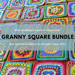 Maya Granny Square Granny square crochet pattern, Granny square pattern, Granny squares, Crochet squares for blankets image 6