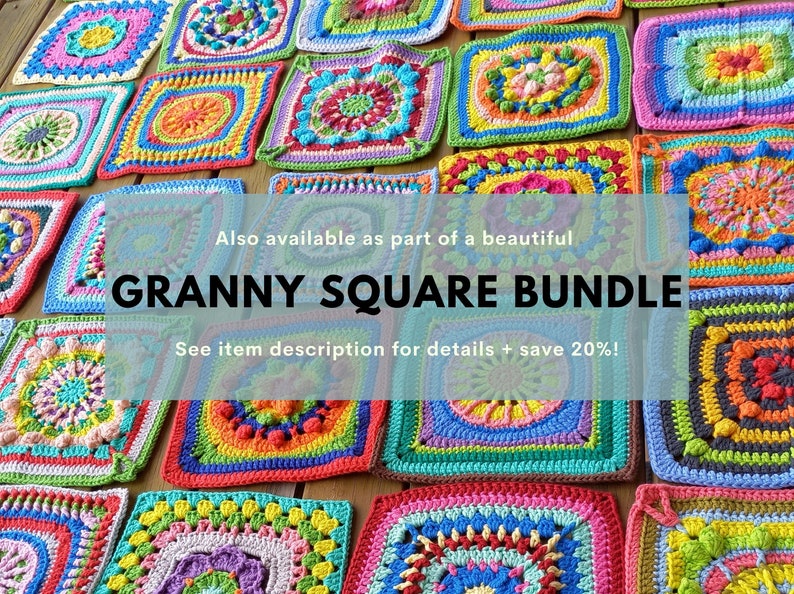 Maya Granny Square Granny square crochet pattern, Granny square pattern, Granny squares, Crochet squares for blankets image 6