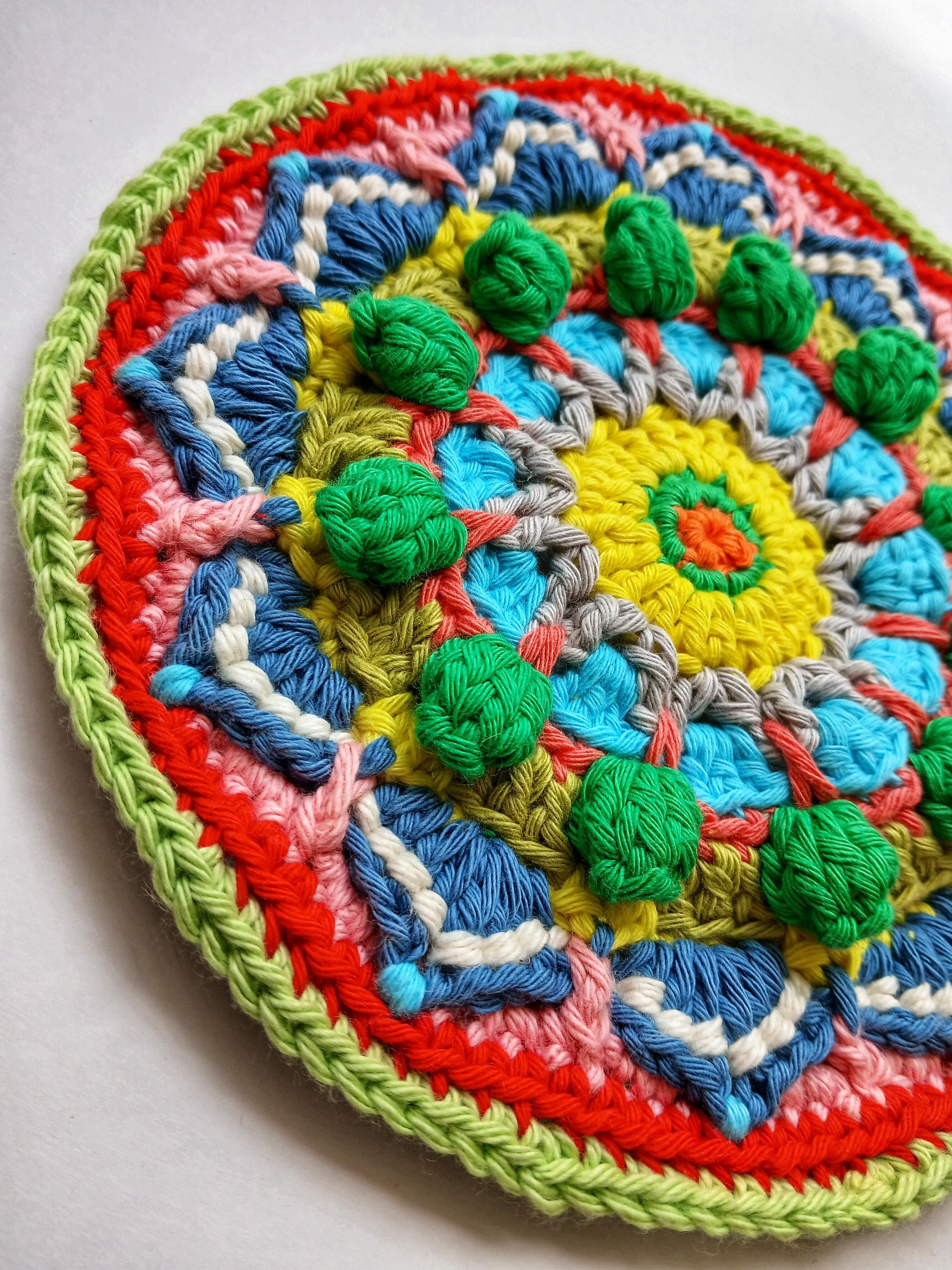 Mandala style crochet blanket pattern - Etsy 日本