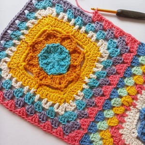 Floral Granny Square Crochet Pattern: Coffs Bloom (PDF Pattern) image 12