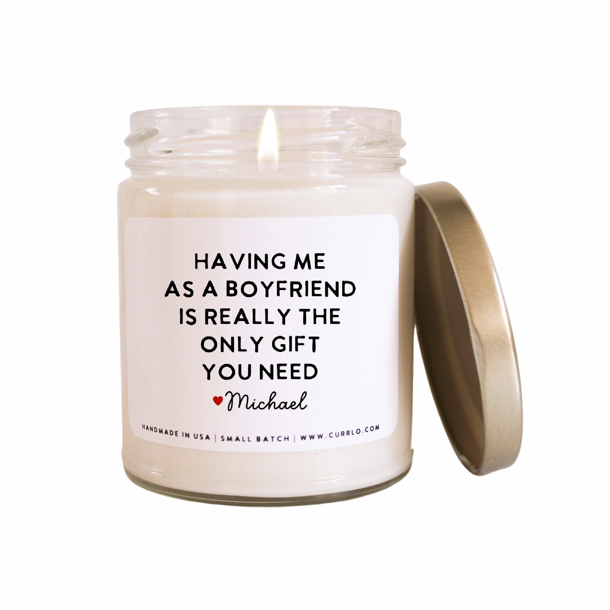 You're the Best Boyfriend Boyfriend Gift Birthday Gift Christmas Gift Funny  Candle Gift Idea Hanukkah Gift Cute Candle 