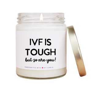 IVF Gift - Fertility Gift - IVF Warrior Gift - Fertility Candle - Sending Baby Dust - Encouragement Gift - Pregnancy - Mama In The Making